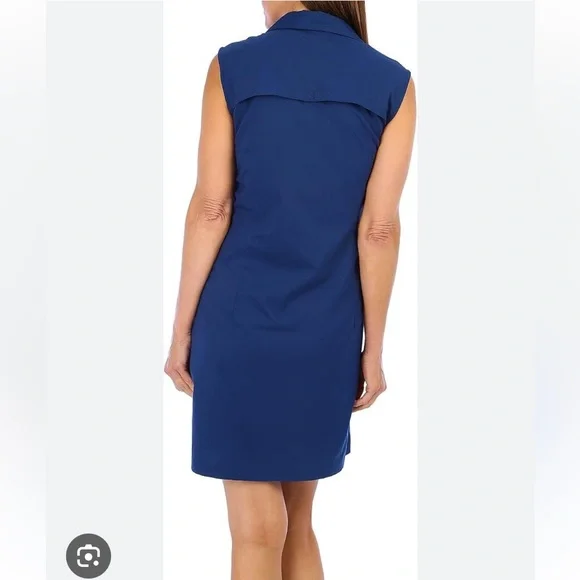 NWT! Reel Legends Womens Sleeveless Mariner Print
Red, White & Blue Dress Size M - Picture 5 of 15